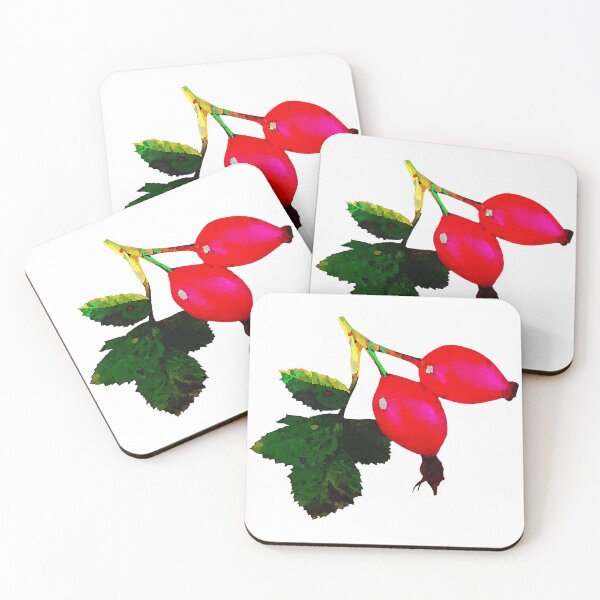 Item preview, rose hips water pixels, dog rose designed and sold by Kirei-Lily.