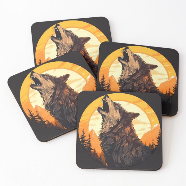 Item preview, Moonlit Serenade - Howling Wolf designed and sold by Win Hardy.