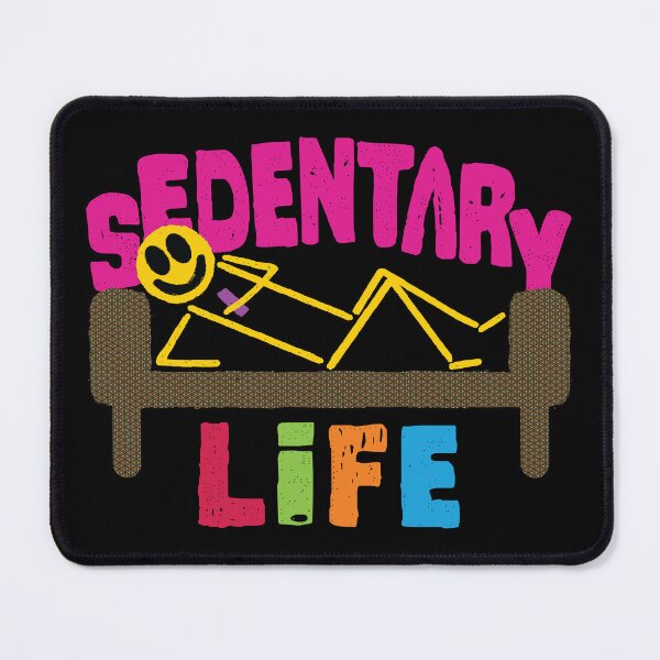 Item preview, Mastering the Art of Sedentary Life: Hilarious Stick Figure Couch Potato Happy Face Design!  designed and sold by pelagio.