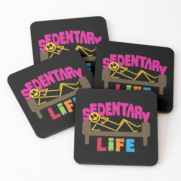 Item preview, Mastering the Art of Sedentary Life: Hilarious Stick Figure Couch Potato Happy Face Design!  designed and sold by pelagio.