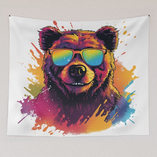 Item preview, Bear's Pixelated Rainbow designed and sold by pkk1designsart.
