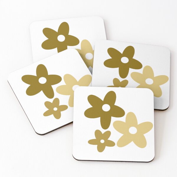 Item preview, brown and beige flowers designed and sold by mtayzart.