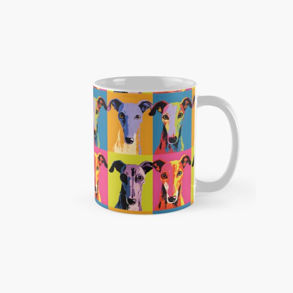 Vista previa del artículo con la obra «Arte del retrato del galgo español. animales coloridos. Almohada de tiro de animales.», diseñado y vendido por formform.