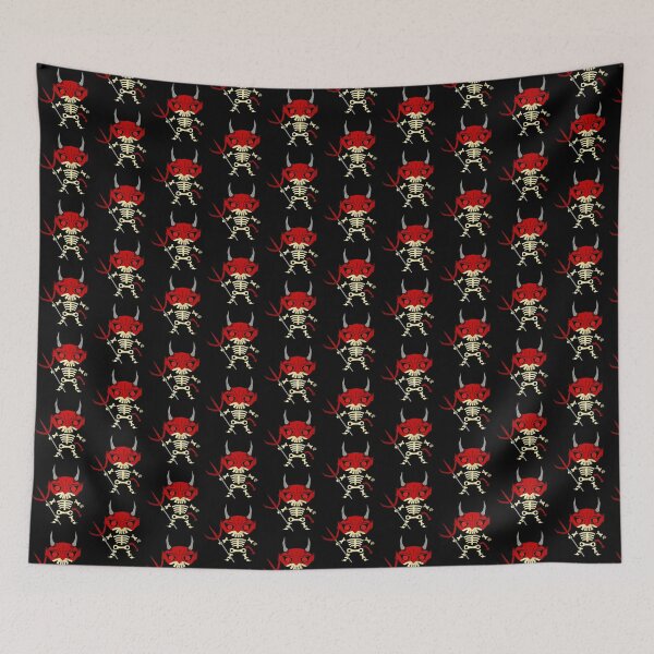 Item preview, VINTAGE SKULL 3 DISGUISED AS A DEVIL designed and sold by the Zarock Shop.