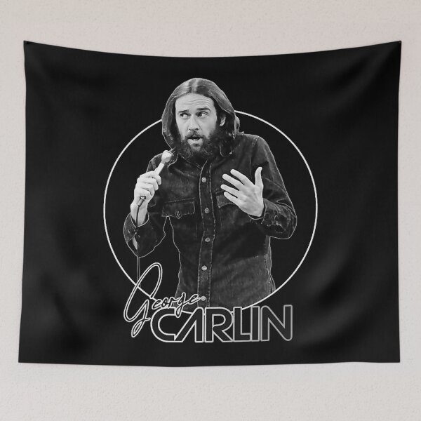Item preview, Retro George comedian Carlin Dark Tribute designed and sold by FraserRainbows.