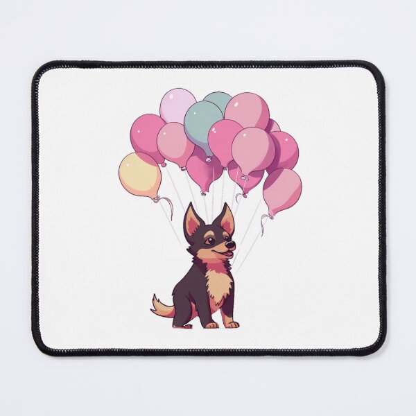Item preview, Dog holding ballons designed and sold by PawelNature.