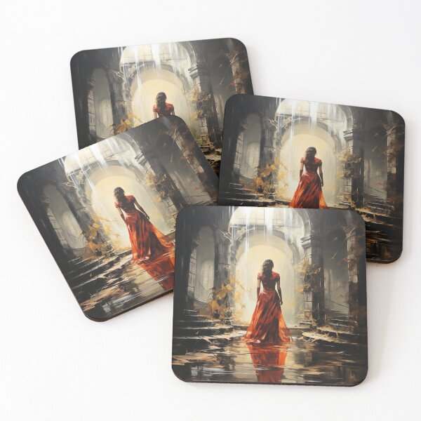 Item preview, Impressionist Enigma: Femme Fatale in Castle Attire designed and sold by oanaunciuleanu.