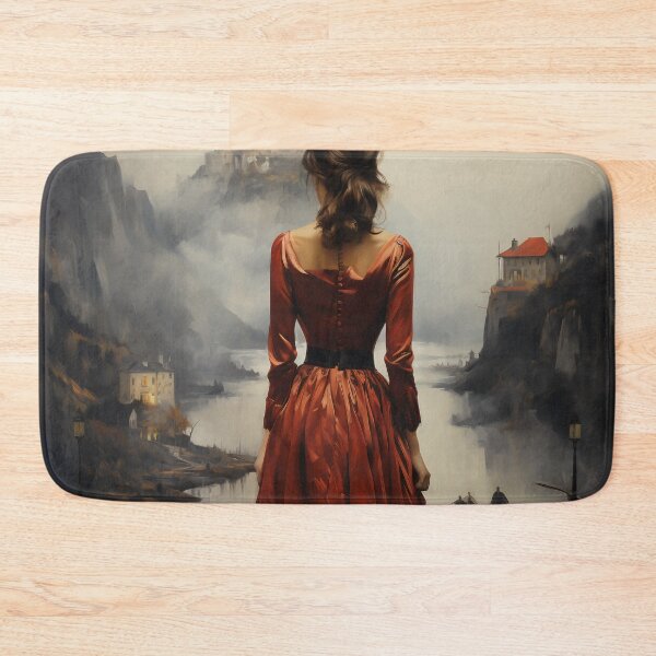Item preview, Impressionist Enigma: Femme Fatale in Castle Attire designed and sold by oanaunciuleanu.