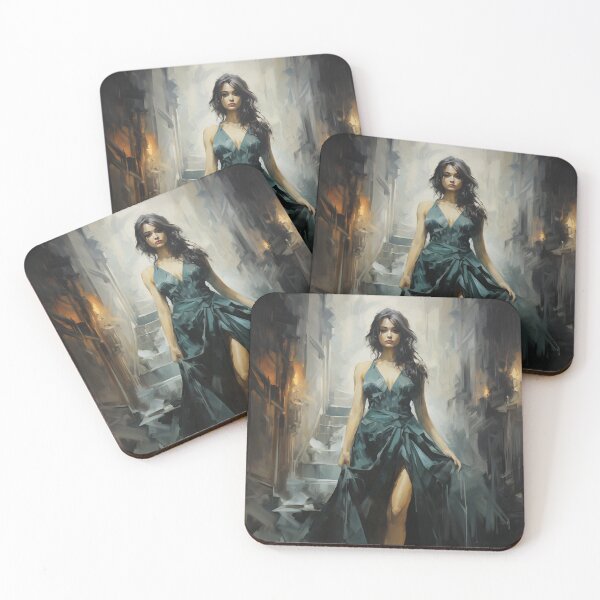 Item preview, Impressionist Enigma: Femme Fatale in Castle Attire designed and sold by oanaunciuleanu.