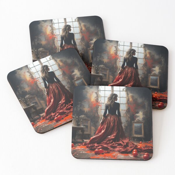 Item preview, Impressionist Enigma: Femme Fatale in Castle Attire designed and sold by oanaunciuleanu.