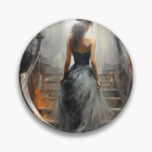Item preview, Impressionist Enigma: Femme Fatale in Castle Attire designed and sold by oanaunciuleanu.