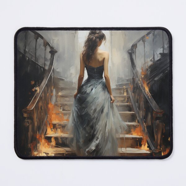 Item preview, Impressionist Enigma: Femme Fatale in Castle Attire designed and sold by oanaunciuleanu.