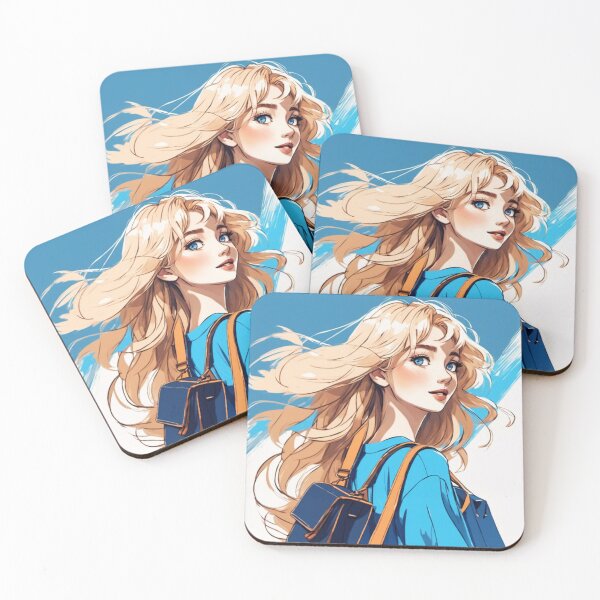 Item preview, Blonde Modern Anime Girl designed and sold by chrismaecanes.