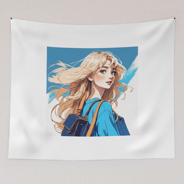 Item preview, Blonde Modern Anime Girl designed and sold by chrismaecanes.