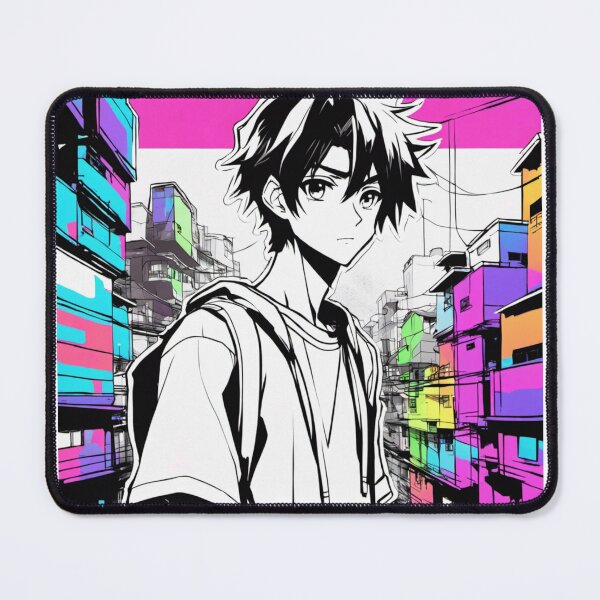 Item preview, Concrete Jungle Anime Boy designed and sold by chrismaecanes.