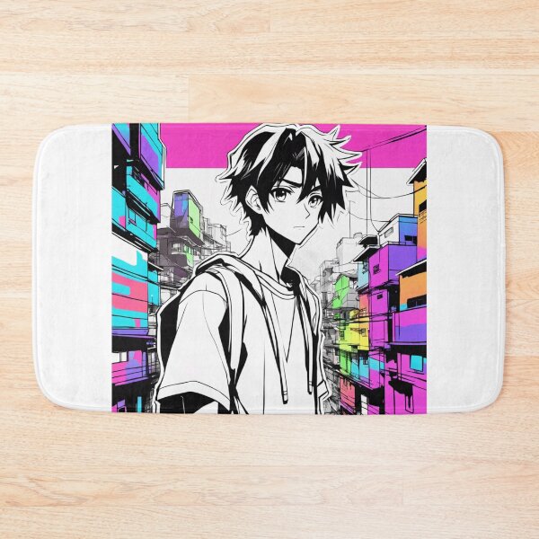 Item preview, Concrete Jungle Anime Boy designed and sold by chrismaecanes.