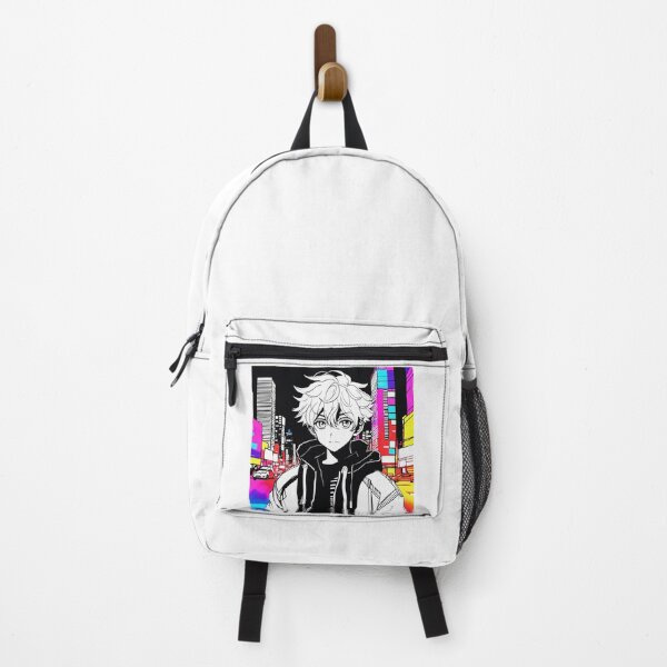 Vista previa del artículo con la obra «Chico anime de noche urbana», diseñado y vendido por chrismaecanes.