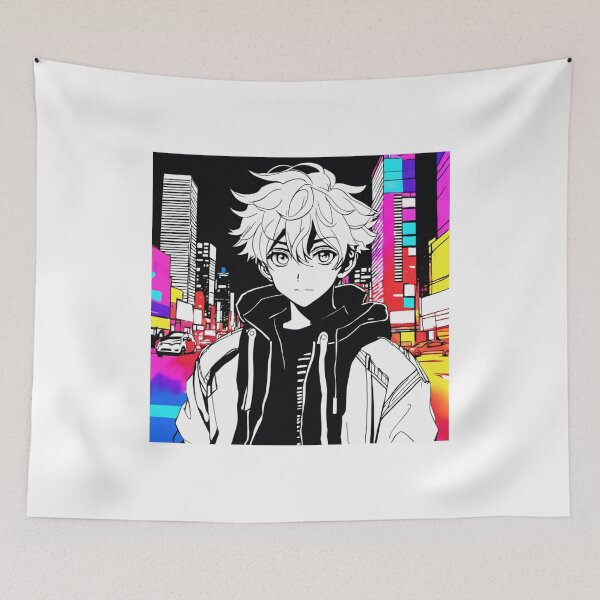 Item preview, Urban Night Anime Boy designed and sold by chrismaecanes.