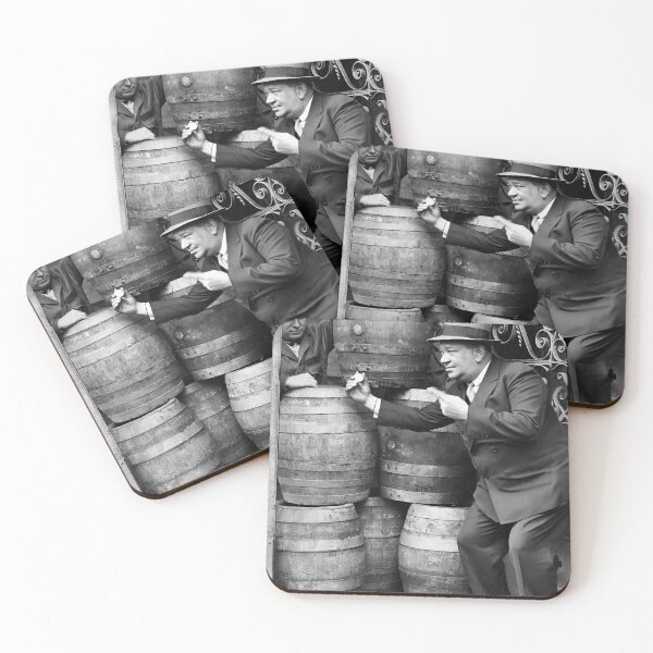 Item preview, Beer Kegs, Prohibition, Black and White Vintage Art designed and sold by modernretro.