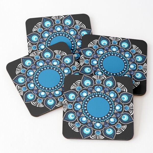 Item preview, Fireworks over the Blue Danube Dot Mandala designed and sold by Triplicate Limited.