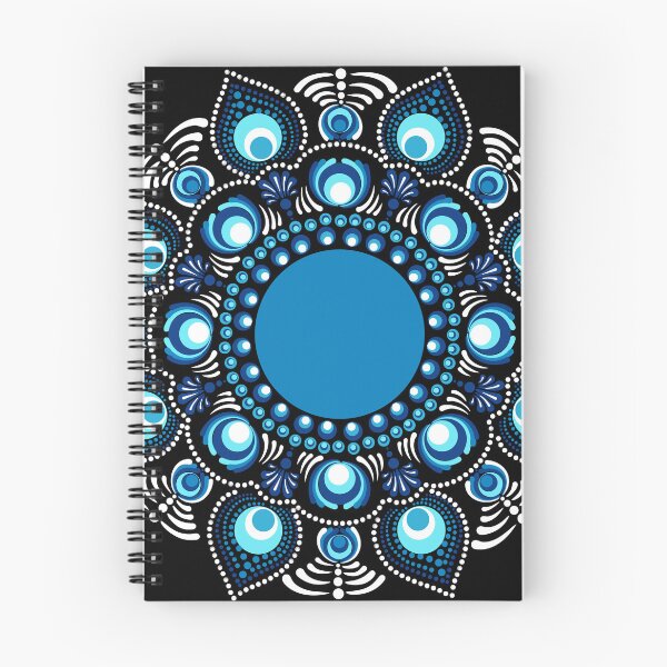 Item preview, Fireworks over the Blue Danube Dot Mandala designed and sold by Triplicate Limited.
