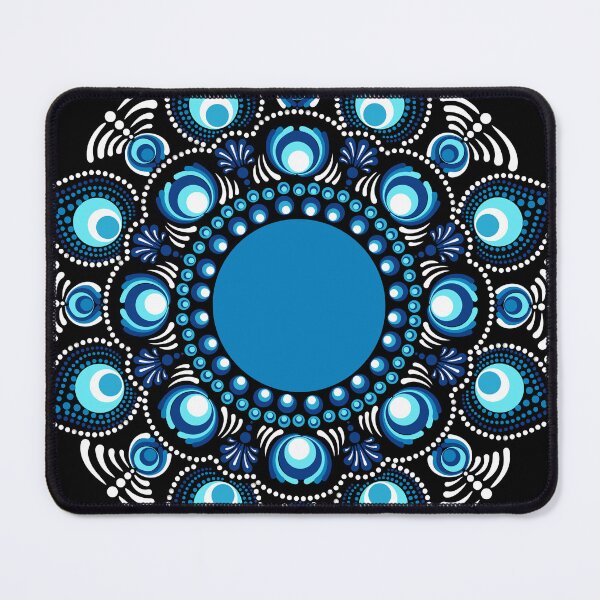 Item preview, Fireworks over the Blue Danube Dot Mandala designed and sold by Triplicate Limited.