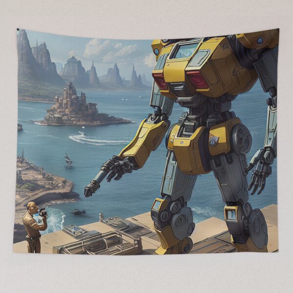 Item preview, Big Robot cyber, futurist, friend, cute, toy, iron, transformers designed and sold by Cyber Kids.