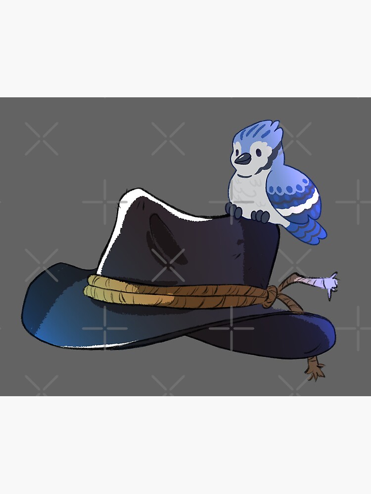 Arthur Morgan hat blue jay | Sticker