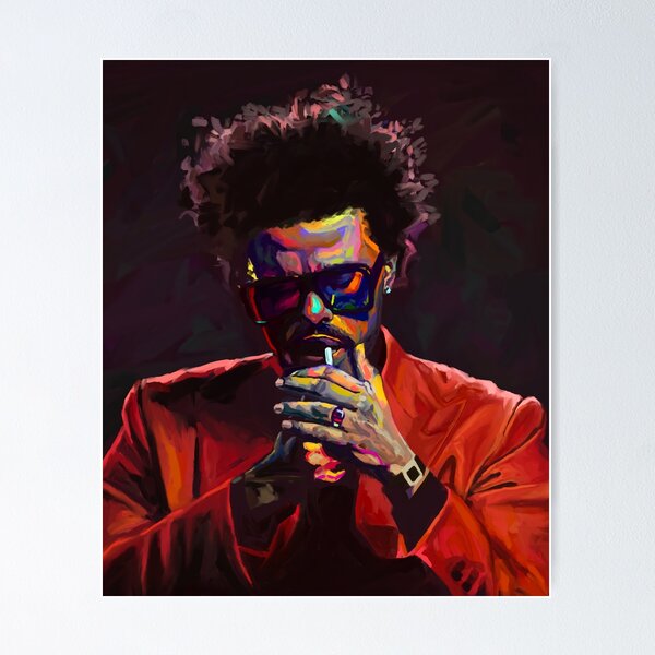 Wall Art Print The Weeknd rapper america retro, Gifts & Merchandise