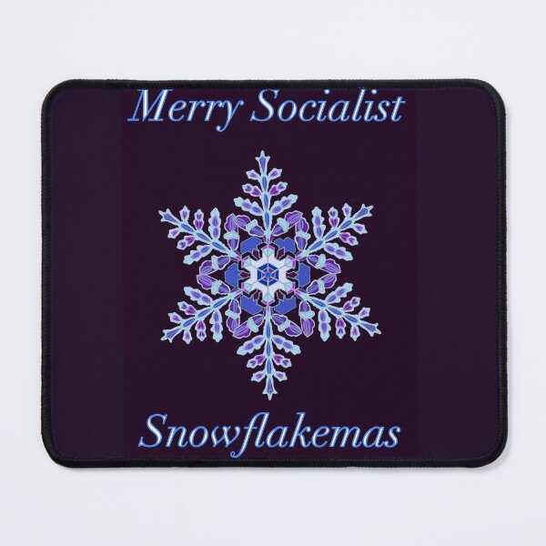 Item preview, Merry Socialist Snowflakemas designed and sold by TheArtOrchard.