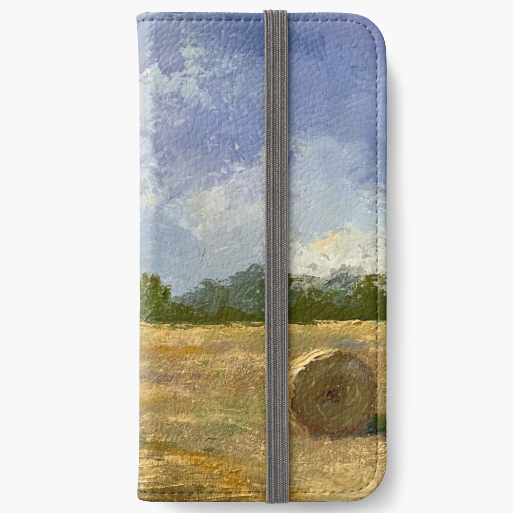 Country Farm Scene Hay Bales Landscape Oil Painting Knife Painting Art  Board Print for Sale by Joyce Geleynse