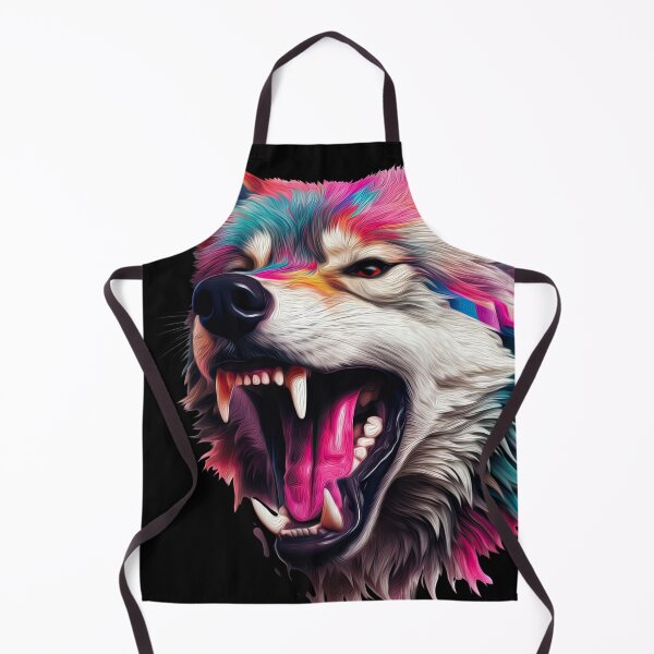 Item preview, Wolf head, digital painting designed and sold by OlmArtify.