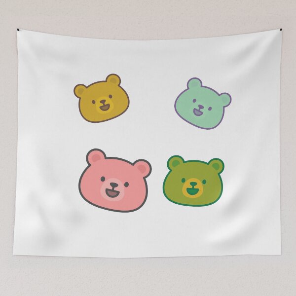 Item preview, Pretty Bears Stickers designed and sold by Selim Qadry.