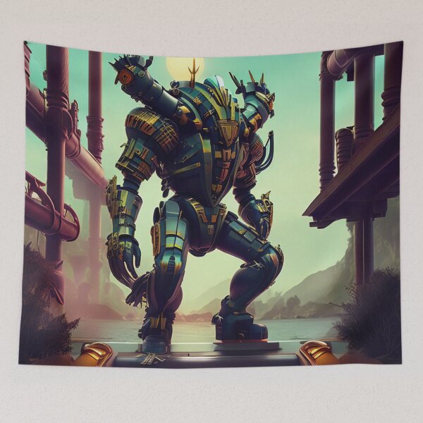 Item preview, Big Robot cyber, futurist, friend, cute, toy, iron, transformers designed and sold by Cyber Kids.