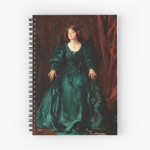 Item preview, Woman Portrait, Emerald Green Dress, Vintage Wall Art designed and sold by vintagevivian.