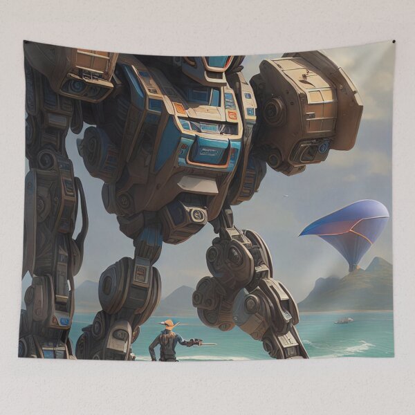 Item preview, Big Robot cyber, futurist, friend, cute, toy, iron, transformers designed and sold by Cyber Kids.