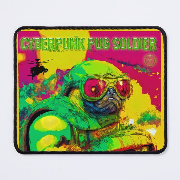 Item preview, Pug Cyberpunk Soldier 7 designed and sold by RedBluffTraders.