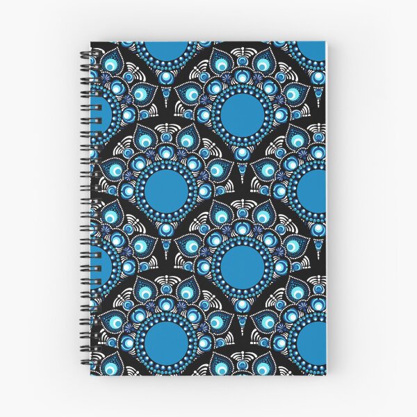 Item preview, Fireworks over the Blue Danube Dot Mandala Scale Pattern designed and sold by Triplicate Limited.