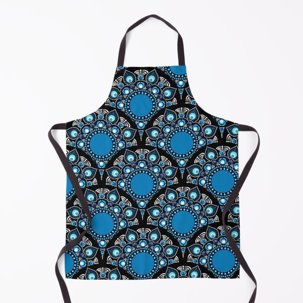 Item preview, Fireworks over the Blue Danube Dot Mandala Scale Pattern designed and sold by Triplicate Limited.