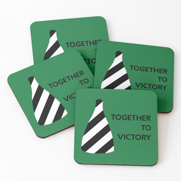 Item preview, "Together to Victory" Black and White Bottle Kiln original gift design designed and sold by StokeTees.