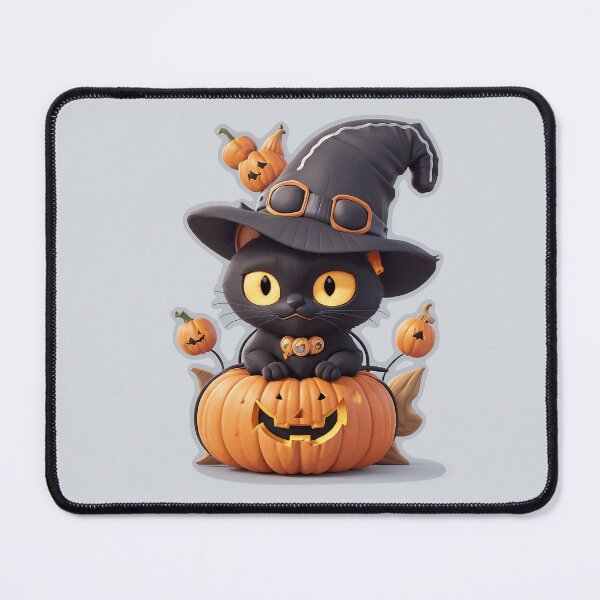 Item preview, Cute Black Cat Wearing Wizard Hat 2 designed and sold by NidADesign.