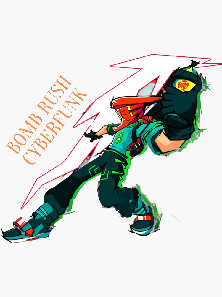 funny Bomb rush cyberfunk game Characters Kids 
