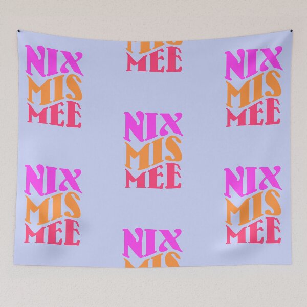 Item preview, Nix Mis Mee, Dutch Saying, Quote in Retro Style designed and sold by DiensDesign.