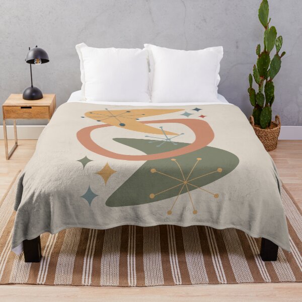 Item preview, Mid Century Atomic Age 7 Verde, Naranja, Amarillo designed and sold by trdstudio.