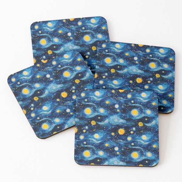 Item preview, Starry night watercolor pattern #1 designed and sold by NatureSight.