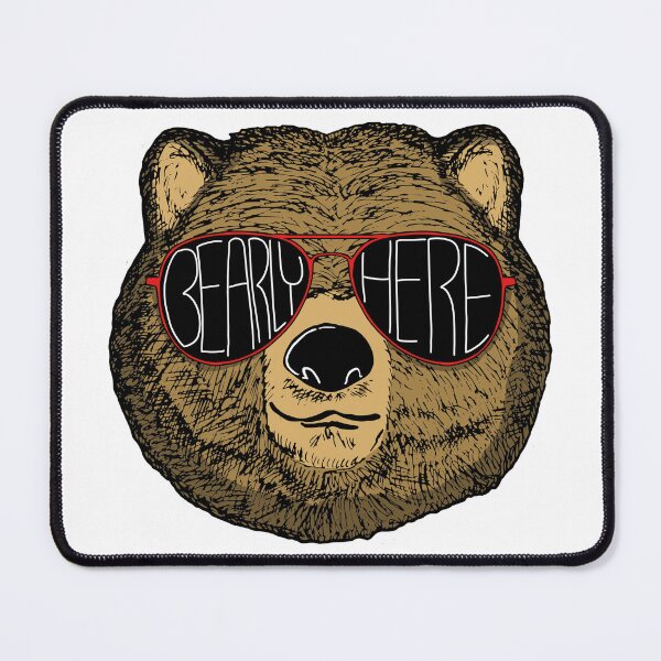 Item preview, Bearly Here Bear designed and sold by Spock Jenkins.