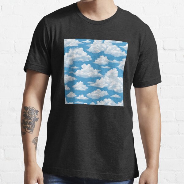 so beautiful aesthetic sky clouds, blue sky with clouds Essential T-Shirt  for Sale by Barolina