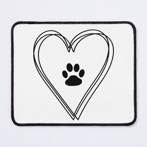 Item preview, Dog Print in Heart designed and sold by Loveart60.