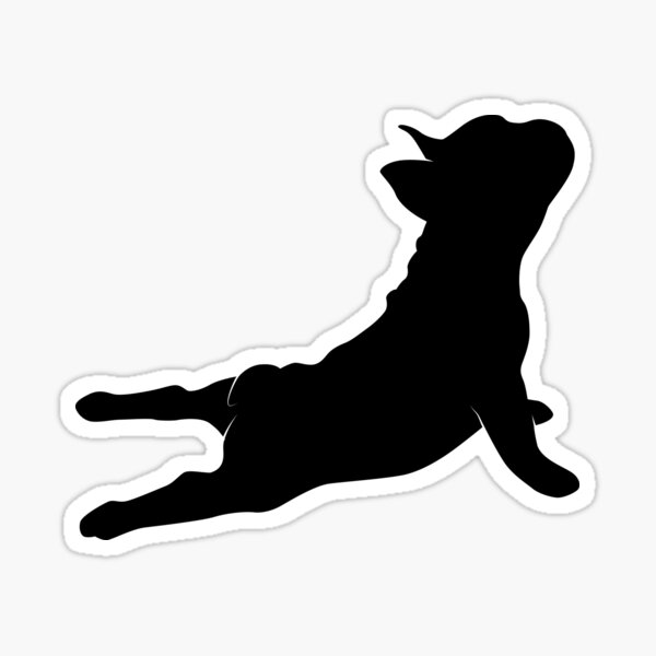 'French Bulldog Yoga' Cool Yoga Bulldog Sticker