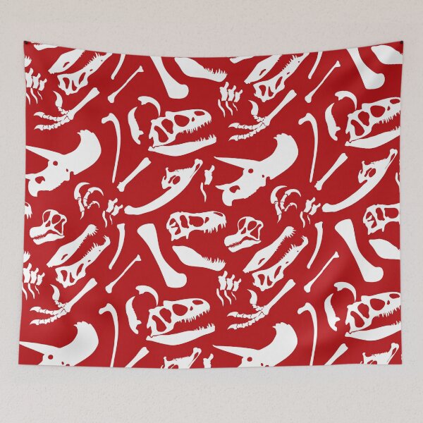 Item preview, Dinosaur Bones (Red) designed and sold by TheKohakuDragon.